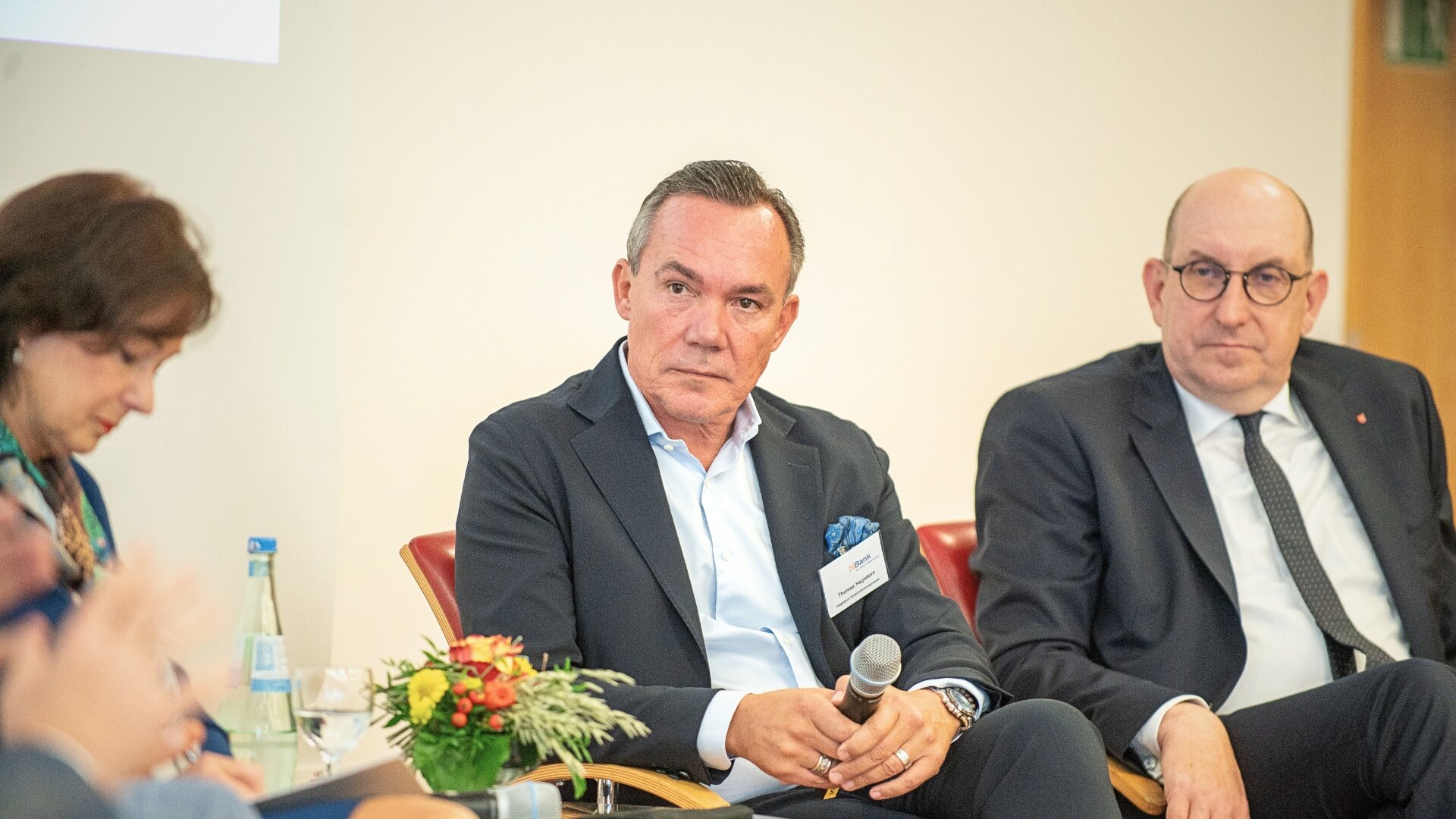 Thomas Hagedorn (Mitte) / Foto: NBank/Donnerkeil